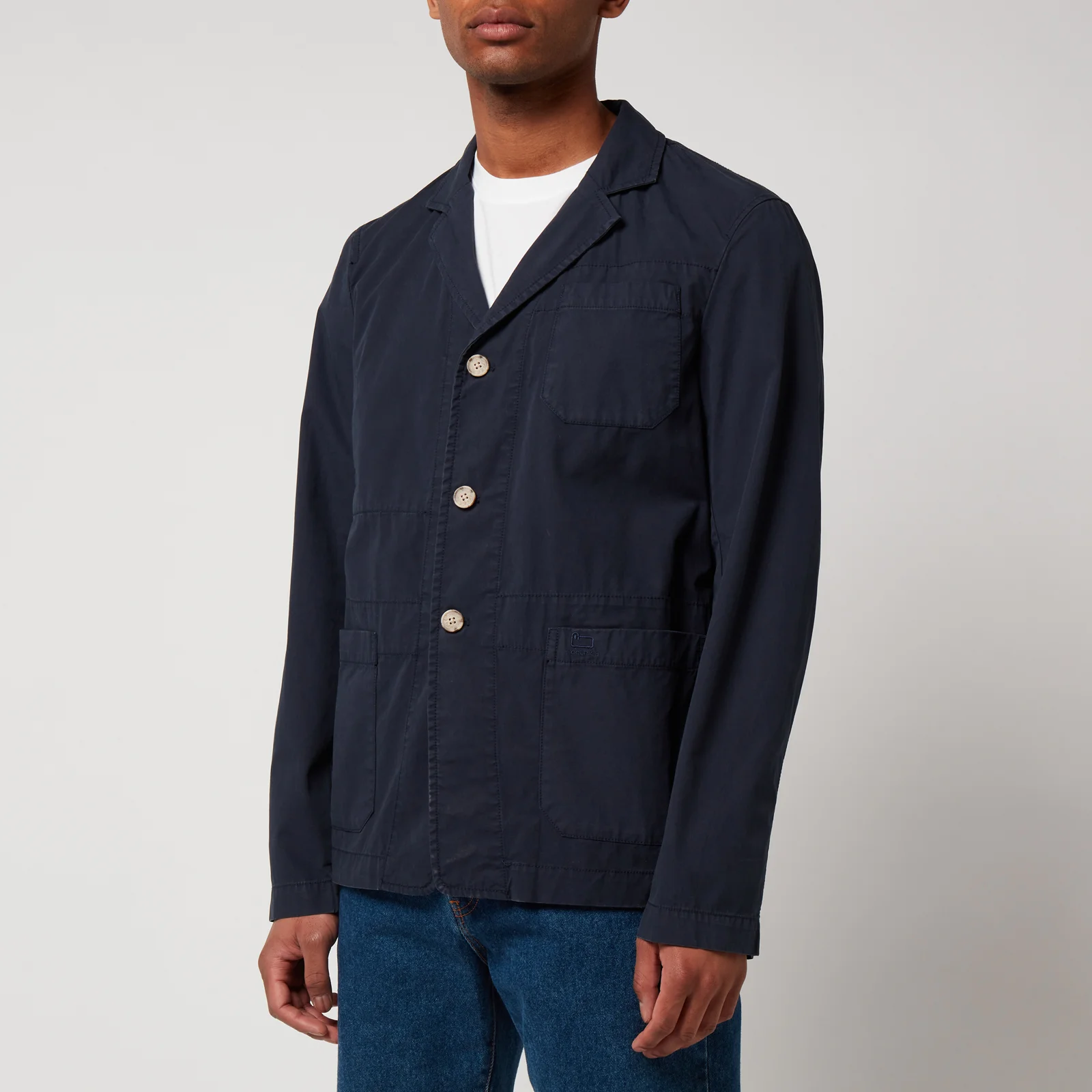 Woolrich Men's Military Cotton Blazer - Melton Blue Image 1