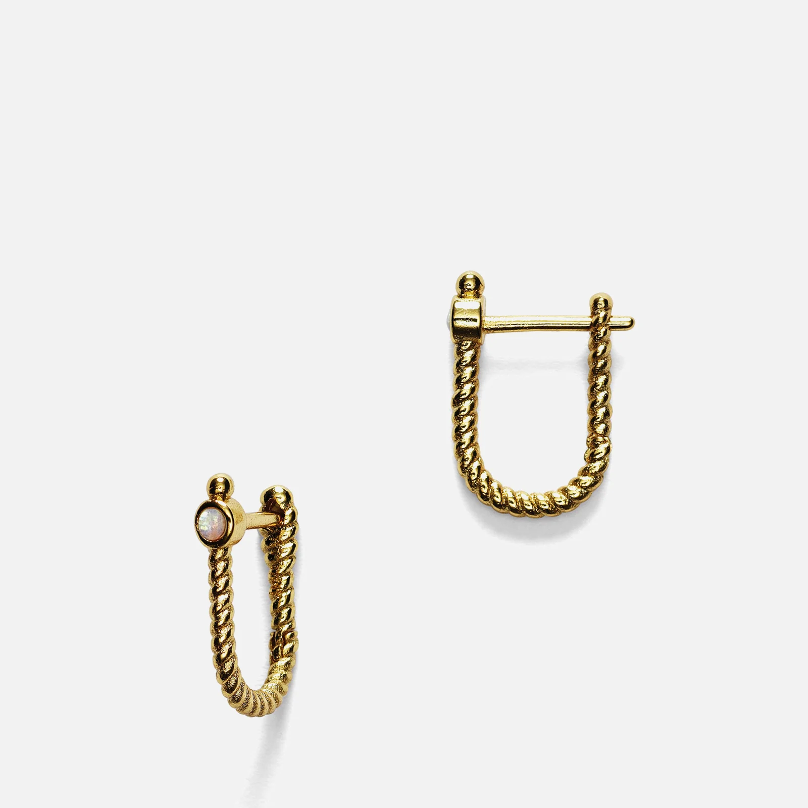 Anni Lu Women's Golden Rope Earrings - Gold Image 1