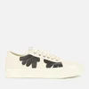 Stepney Workers Club 0's Dellow Shroom Hands Low Top Trainers - Ecru/Black - Image 1