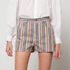 See By Chloé Women's Organic Fancy Striped Denim Shorts - Multicolor - Image 1