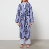Desmond & Dempsey Women's Towel Robe Tiger - Lavender - Image 1