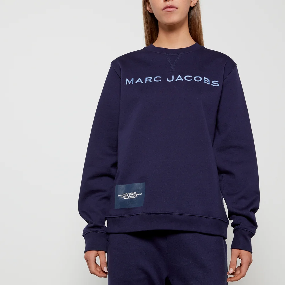 Marc Jacobs Women's The Sweatshirt - Blue Navy Image 1
