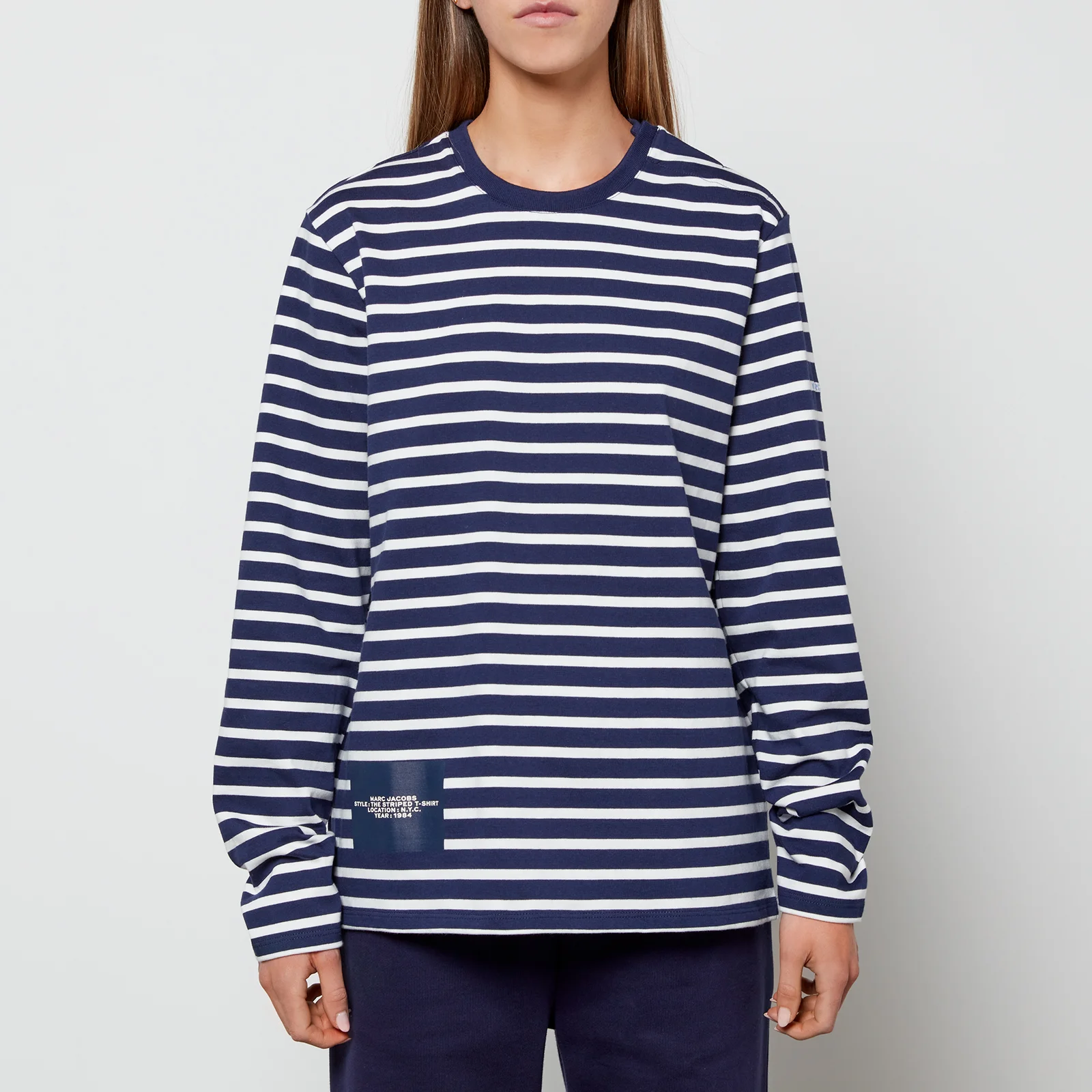 Marc Jacobs Women's The Striped T-Shirt - Blue Navy Multi Image 1