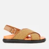 Marni Women's Woven Footbed Sandals - Raw Siena/Dust Apricot - Image 1