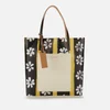 Marni Women's Flower Print Shopping Tote Bag - Black/Silk White - Image 1