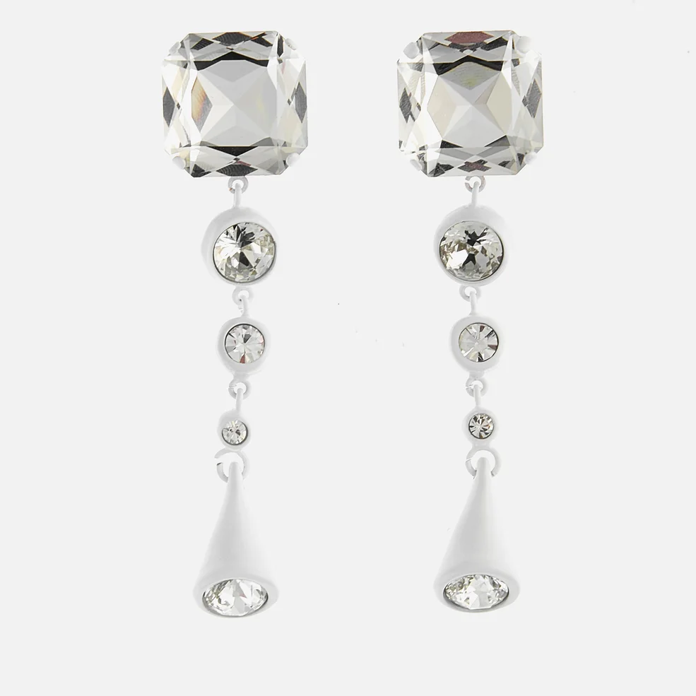 Marni Women's Crystal Earrings - Lily White Image 1