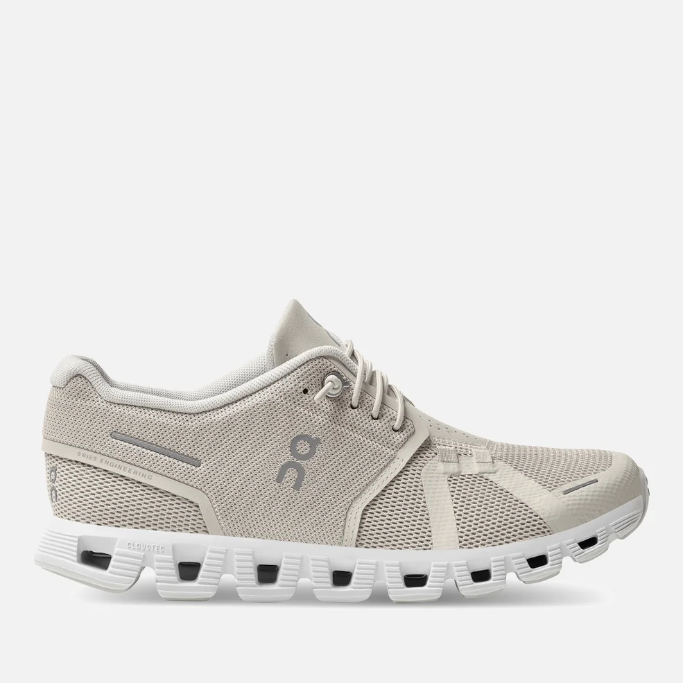 ON Women's Cloud 5 Running Trainers - Pearl/White Image 1