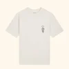 Drôle de Monsieur Men's Flower Logo T-Shirt - Cream - Image 1