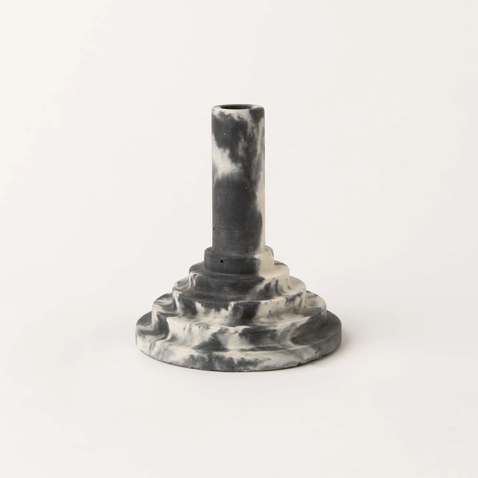 Smith & Goat Disco Stick Concrete Candle Holder - Charcoal White Image 1