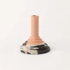 Smith & Goat Disco Stick Concrete Candle Holder - Blush, Charcoal & White - Image 1