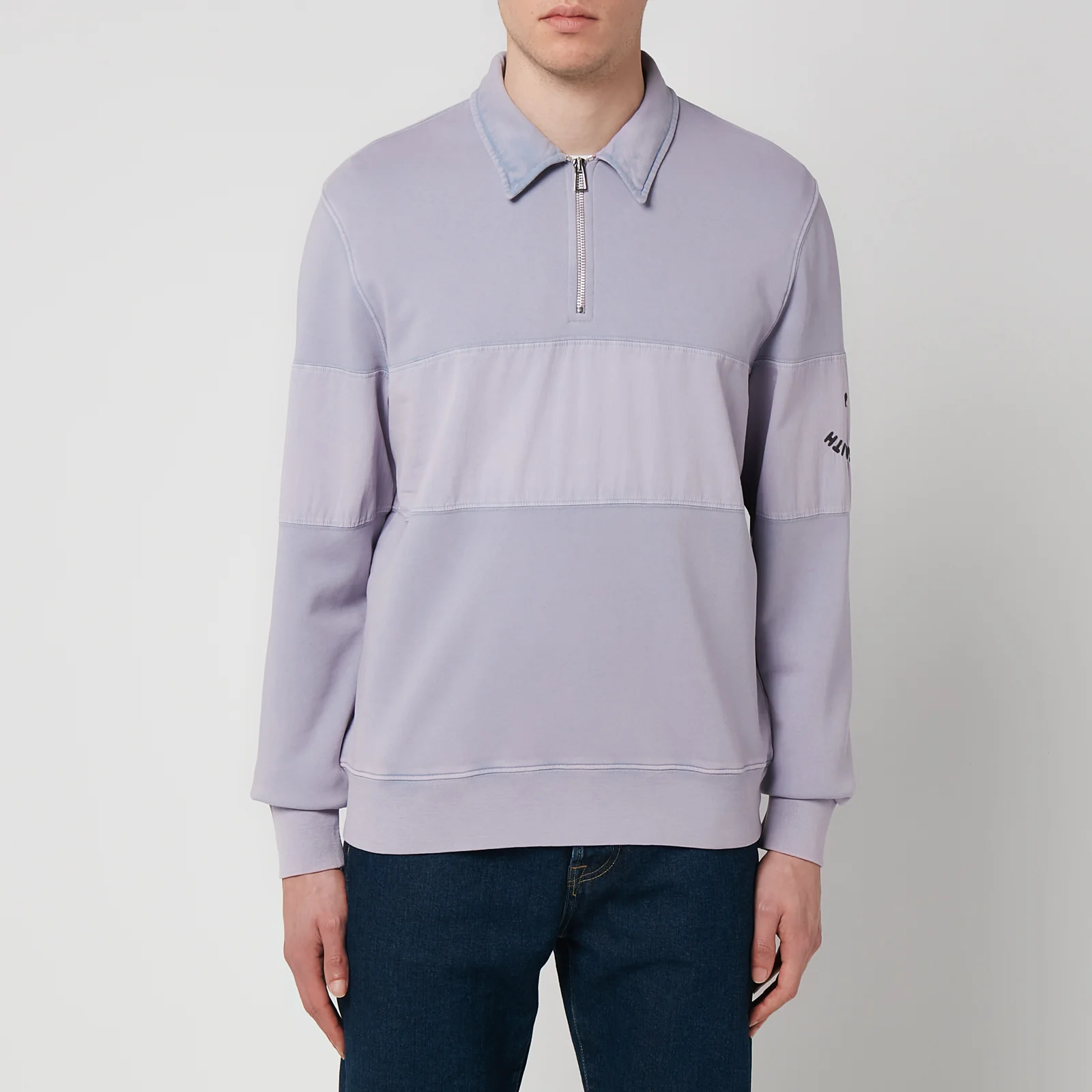 PS Paul Smith Men's Popover Zip Neck Sweatshirt - Purple Image 1