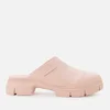 Ganni Women's Recycled Rubber Mules - Pink Nectar - Image 1