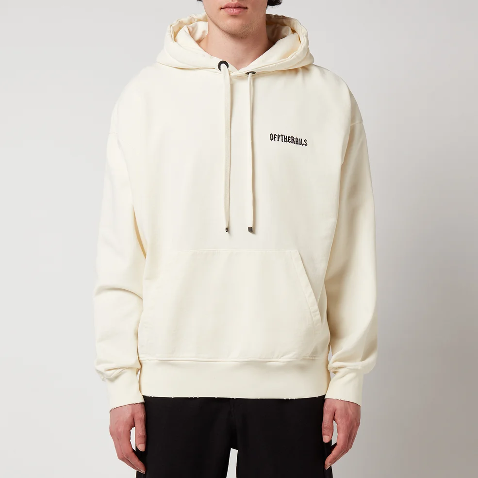 Off The Rails Men's Snaked Hoodie - White Image 1