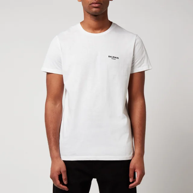 Balmain Men's Flock T-Shirt - White/Black
