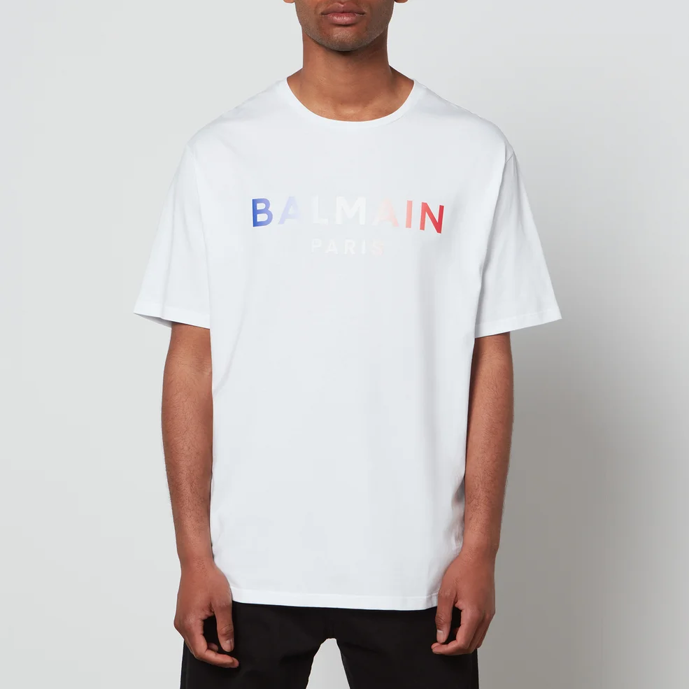 Balmain Men's Gradient T-Shirt - White Image 1
