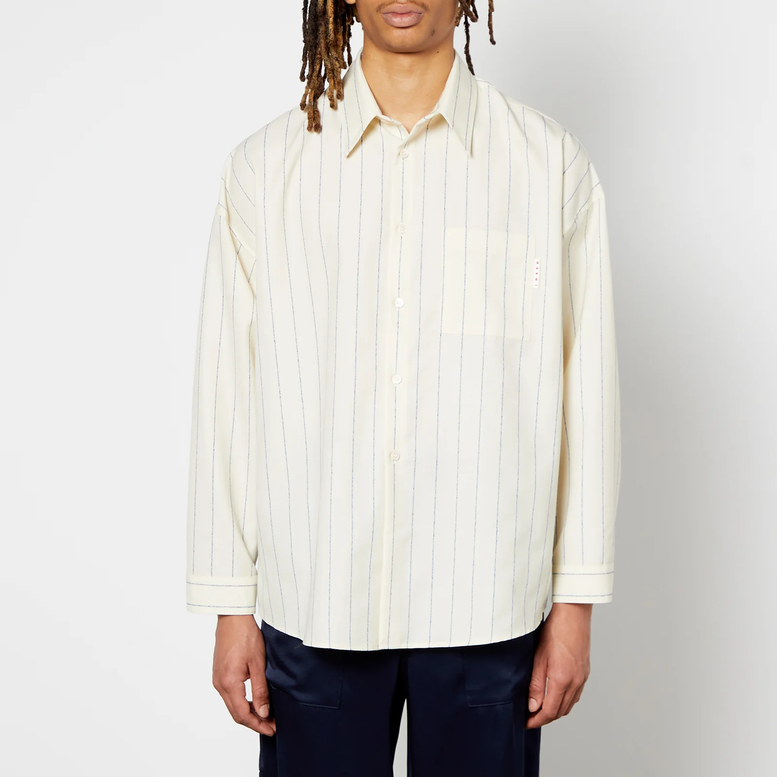 Marni Men's Pin Stripe Shirt - Ivory Image 1