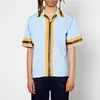 Marni Men's Nostalgia Stripe Poplin Bowling Shirt - Lake - Image 1