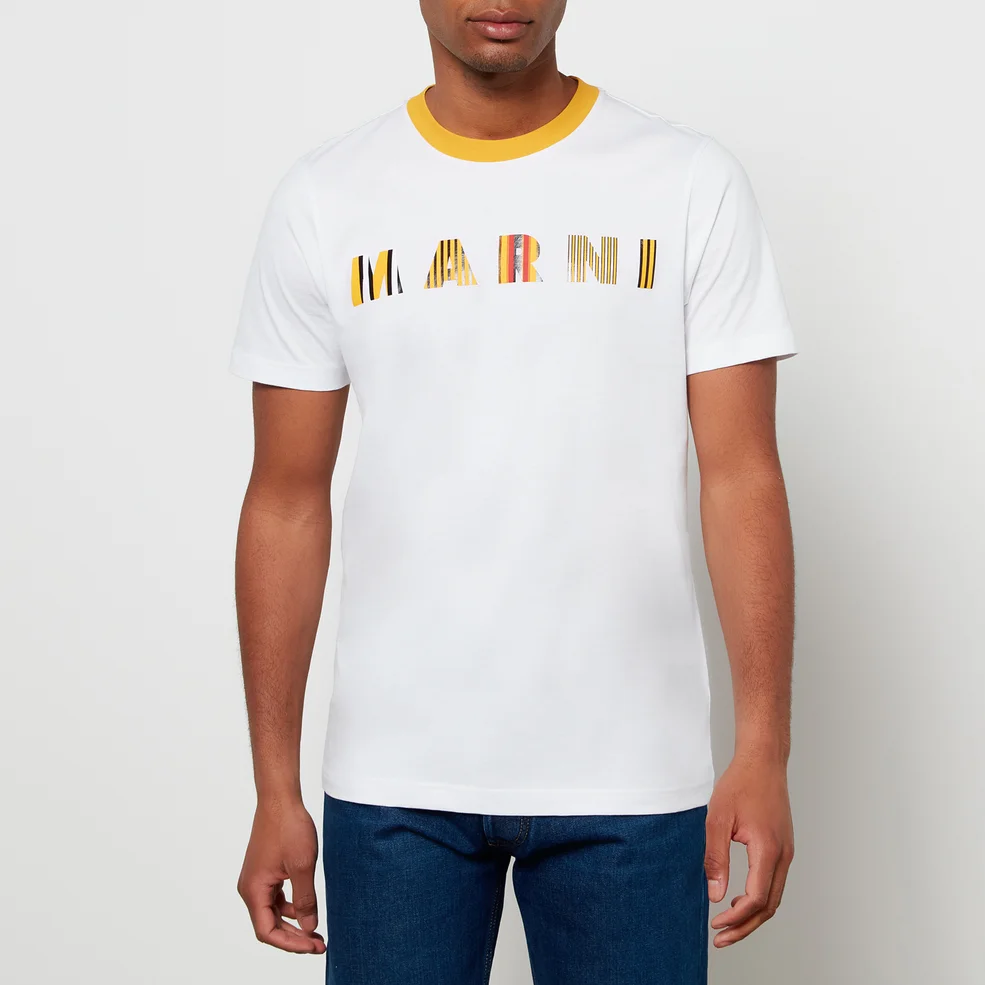 Marni Men's Organic Logo T-Shirt - White Image 1