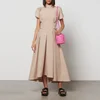 3.1 Phillip Lim Women's Puff Short Sleeve Side-Tie Cotton Poplin Flare Dress - Beige - Image 1