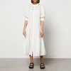 Sea New York Women's Thora Thread Pull Long Sleeve Midi Dress - Cream - Image 1