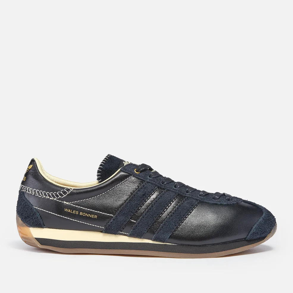 adidas X Wales Bonner Men's Country Trainers - Core Black/Core Black/Easy Yellow Image 1