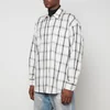 Our Legacy Borrowed Optic Cotton-Blend Shirt - Image 1