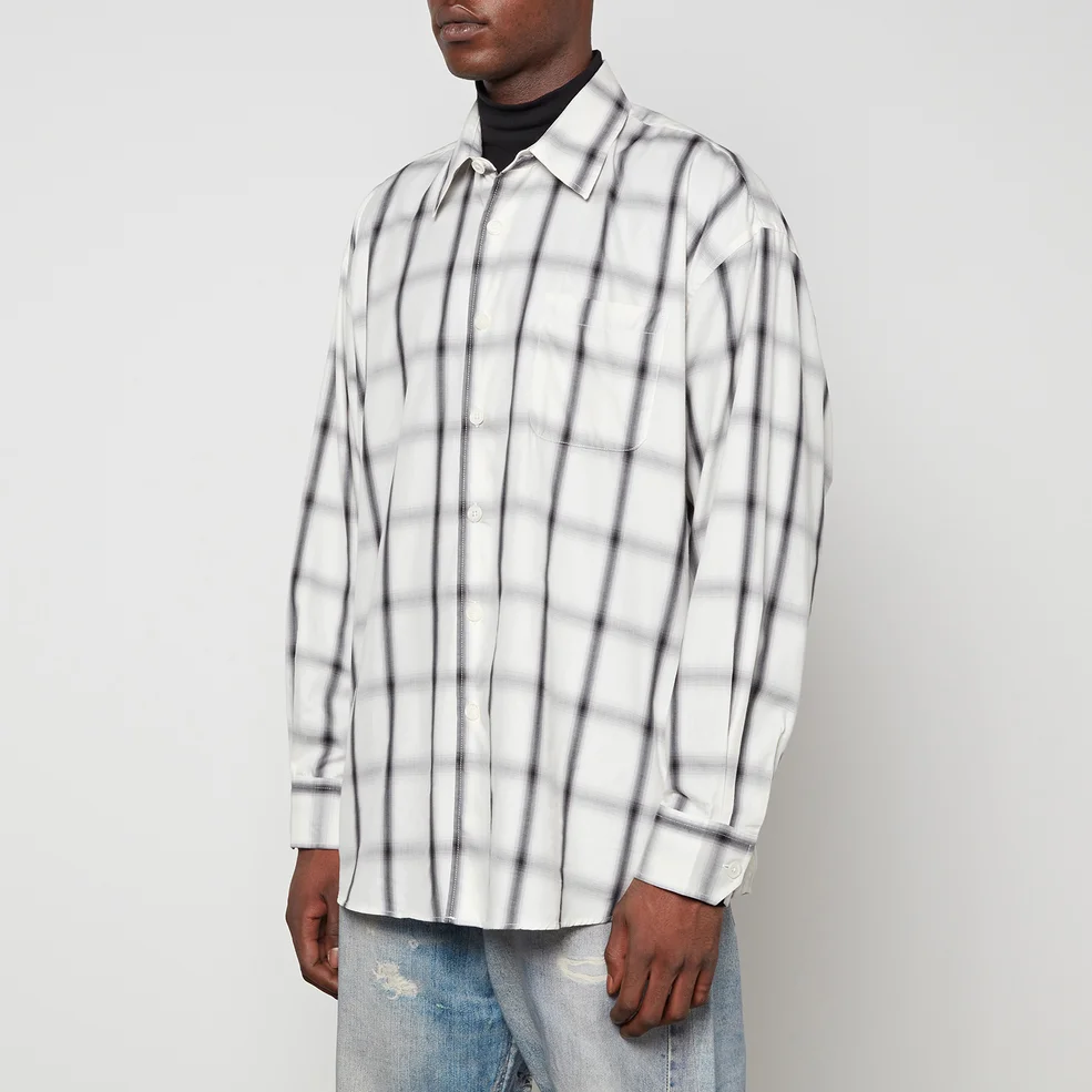Our Legacy Borrowed Optic Cotton-Blend Shirt Image 1