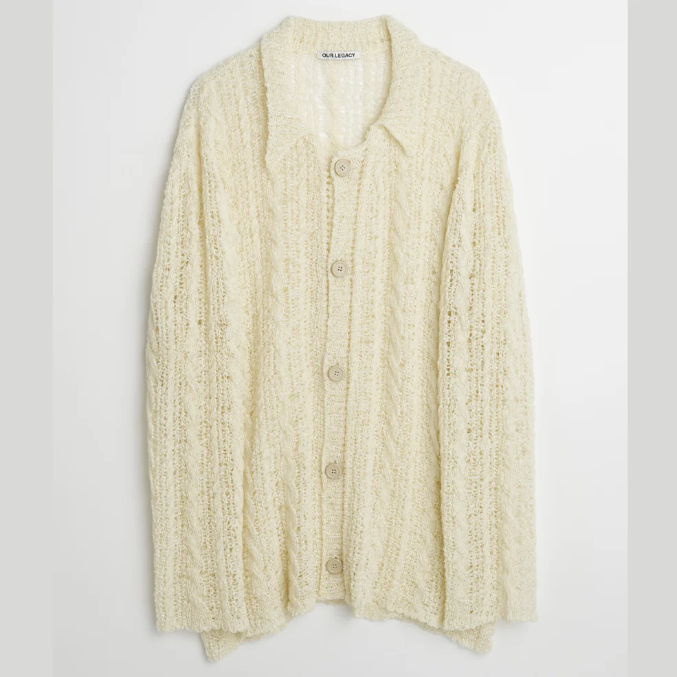 Our Legacy Big Sheer Cable Knit Cardigan Image 1