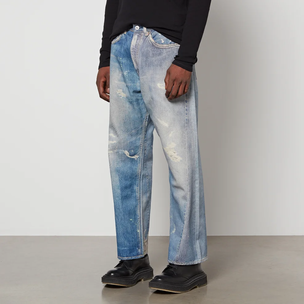 Our Legacy Third Cut Distressed Denim Wide-Leg Jeans Image 1