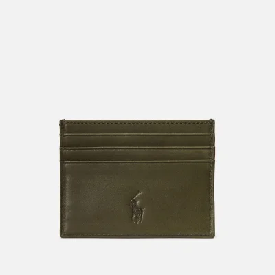 Polo Ralph Lauren Men's Smooth Leather Cardholder - Defender Green
