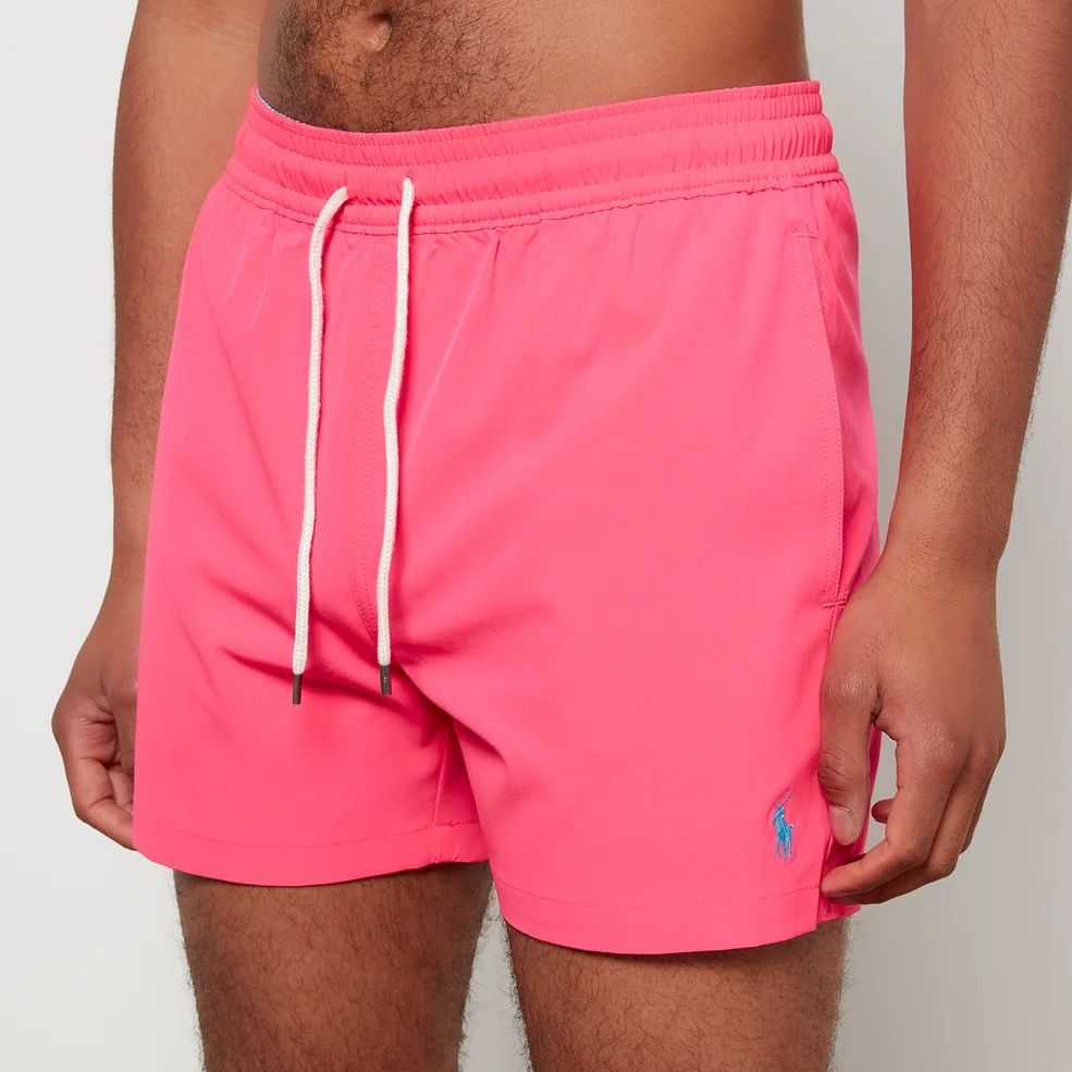Polo Ralph Lauren Men's Traveler Mid Swim Shorts - Blaze Fuchsia Image 1