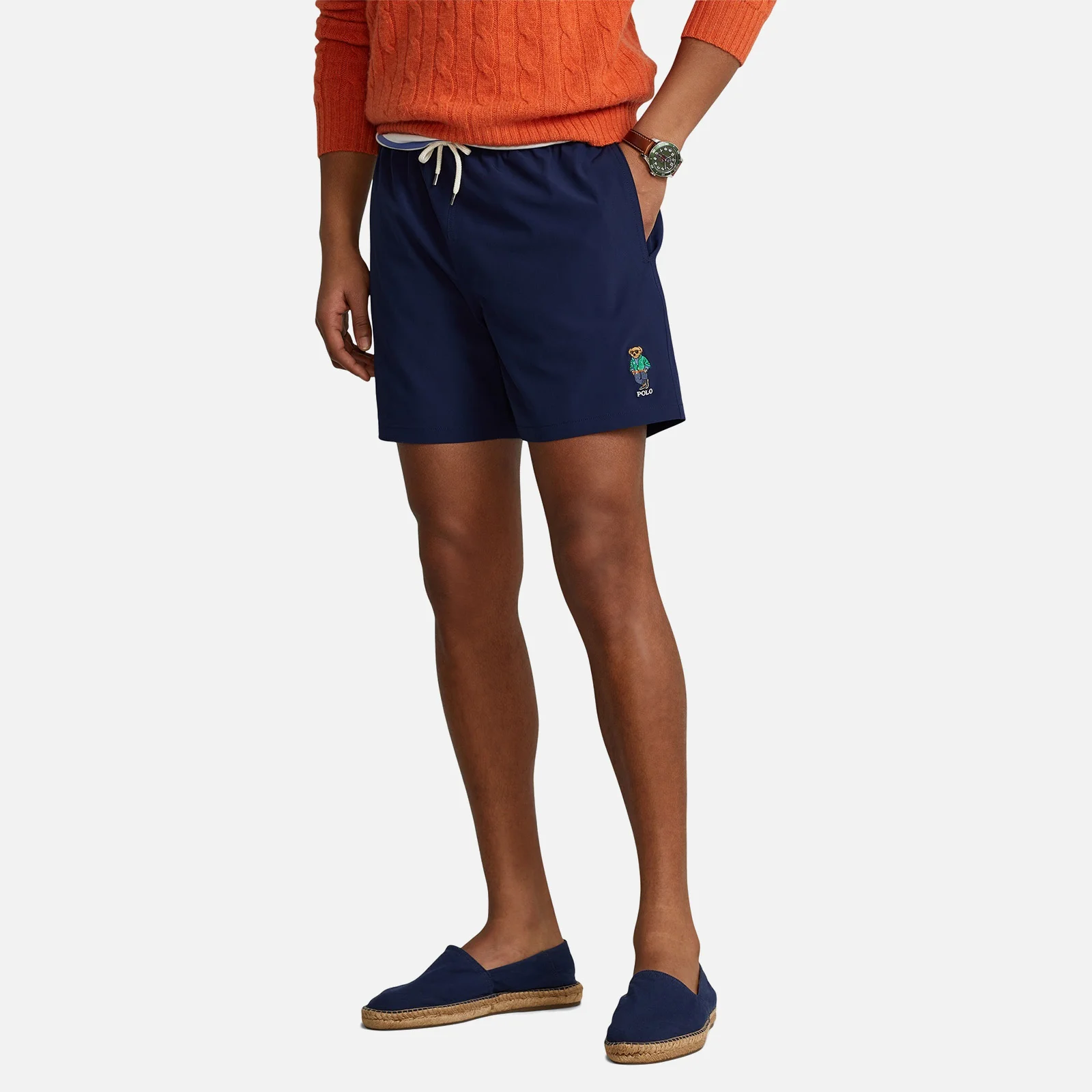 Polo Ralph Lauren Men's Traveler Swim Shorts - Bear Newport Navy Image 1