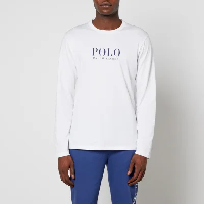 Polo Ralph Lauren Men's Boxed Logo Long Sleeve Top - White