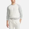 Polo Ralph Lauren Men's Lightweight Fleece Long Sleeve Top - Grey Colour Block - Image 1