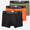 Polo Ralph Lauren Men's 3-Pack Classic Trunks - Black/Sailing Orange/Army Olive - Image 1