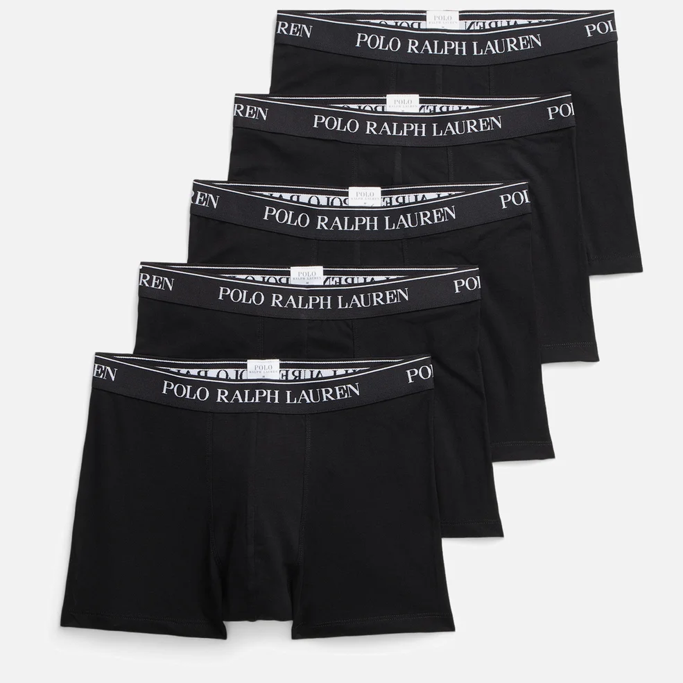 Polo Ralph Lauren Men's Classic 5 Pack Trunks - Black Image 1