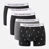 Polo Ralph Lauren Men's Classic 5 Pack Trunks - White/Black/Black/Charcoal Heather/Black PP - Image 1