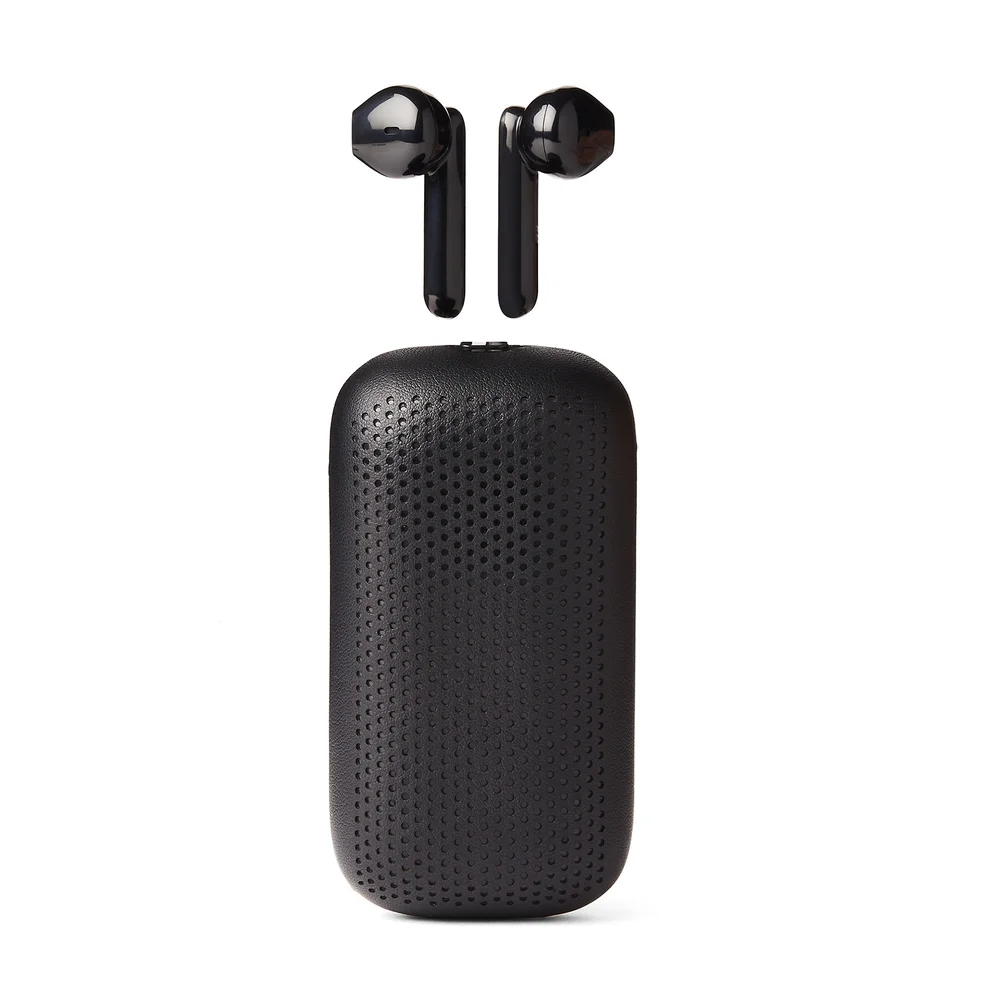 Lexon Speaker + Ear Buds Duo - Black Image 1
