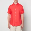 Polo Ralph Lauren Men's Dye Linen Short Sleeve Shirt - Racing Red - Image 1
