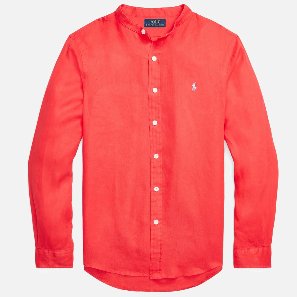 Polo Ralph Lauren Men's Dye Linen Button Down Shirt - Racing Red Image 1