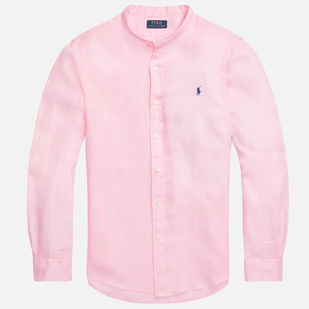 Polo Ralph Lauren Men's Dye Linen Button Down Shirt - Carmel Pink Image 1