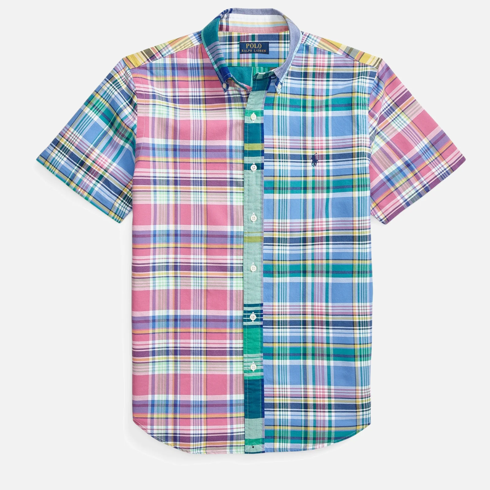 Polo Ralph Lauren Men's Oxford Short Sleeve Shirt - Preppy Multi Funshirt Image 1