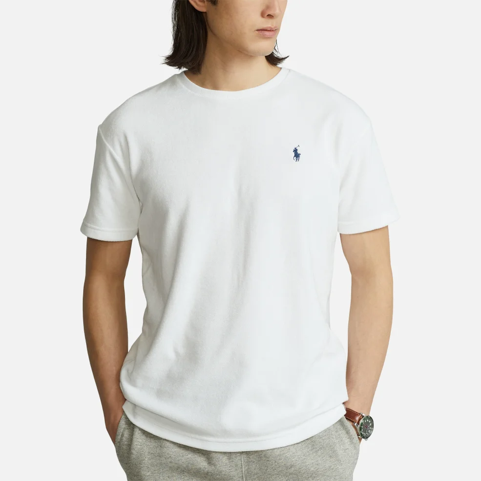 Polo Ralph Lauren Men's Lightweight Cotton Terry T-Shirt - White Image 1