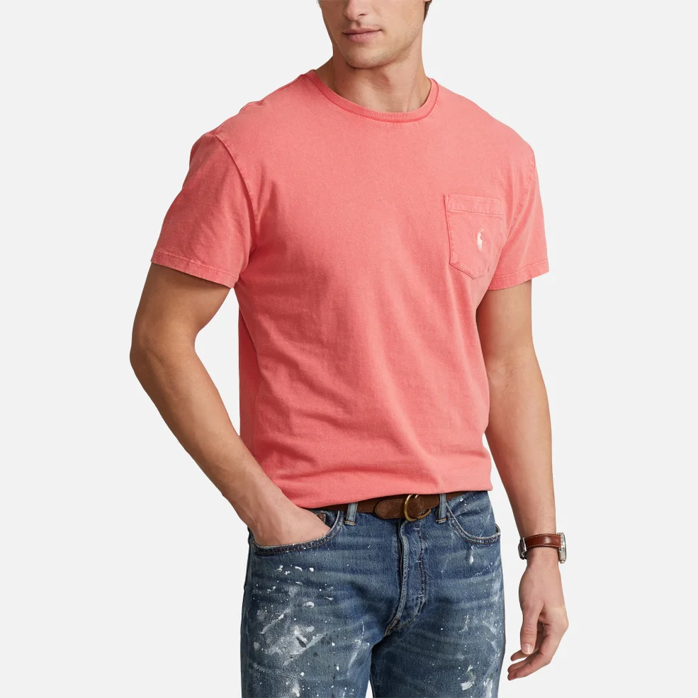 Polo Ralph Lauren Men's Cotton Linen T-Shirt - Amalfi Red Image 1
