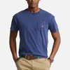 Polo Ralph Lauren Men's Cotton Linen T-Shirt - Light Navy - Image 1