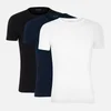 PS Paul Smith Men's 3-Pack Crewneck T-Shirts - Black/White/Inky Blue - Image 1