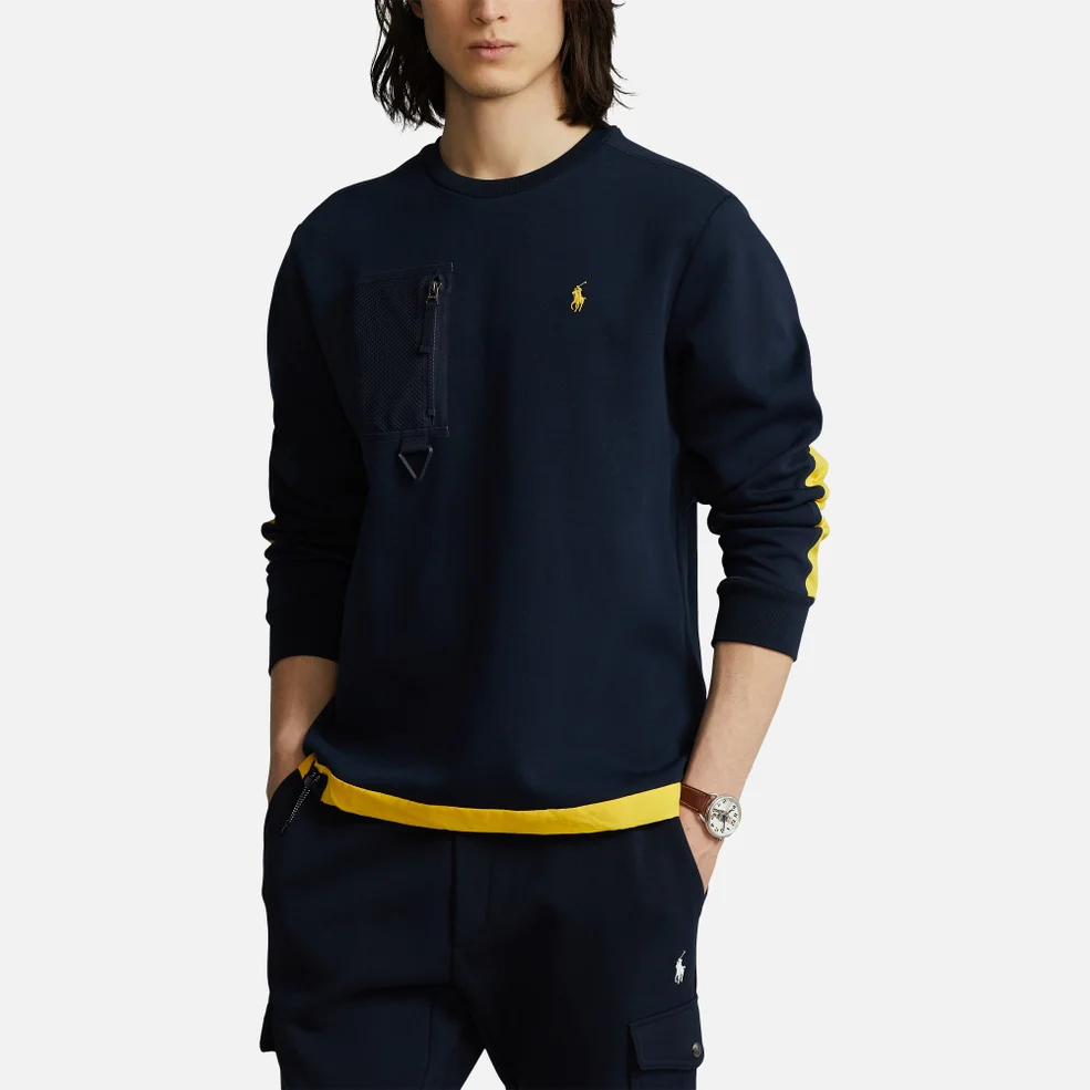 Polo Ralph Lauren Men's Hybrid Sweatshirt - Aviator Navy/Yellowfin Image 1