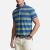 Polo Ralph Lauren Men's Custom Slim Fit Striped Mesh Polo Shirt - Outback Green/Liberty - Image 1