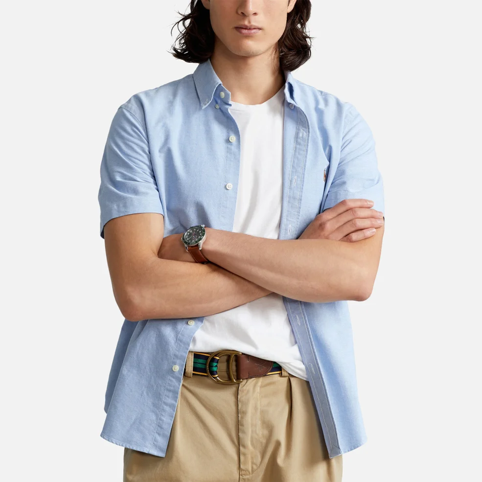 Polo Ralph Lauren Men's Classic Oxford Short Sleeve Shirt - BSR Blue Image 1