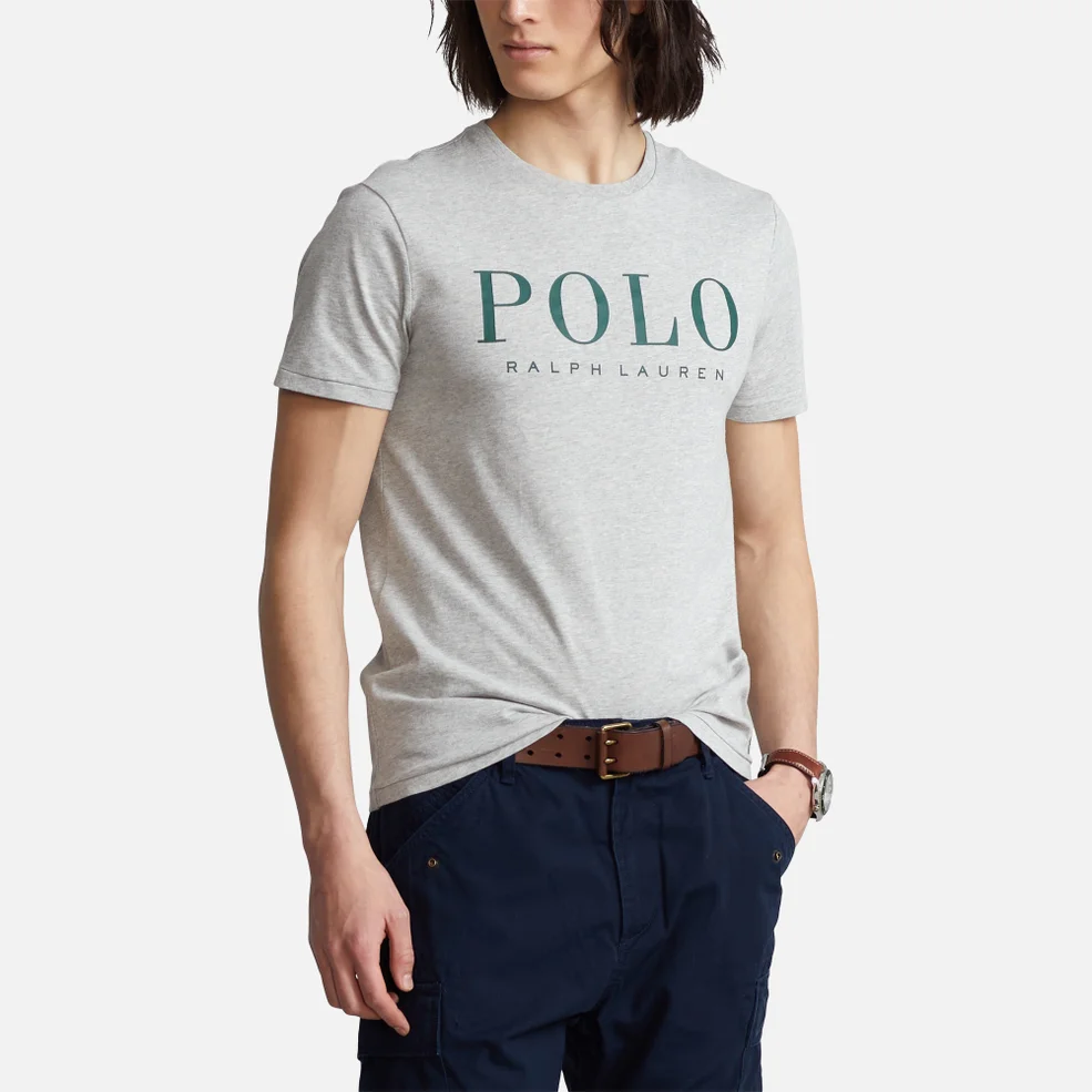 Polo Ralph Lauren Men's Script Logo T-Shirt - Andover Heather Image 1